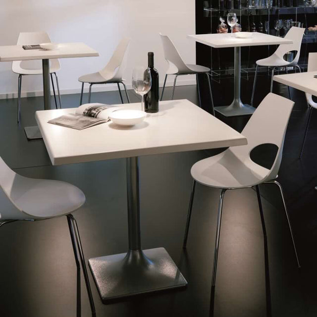 Minimalist-White-Plastic-Open-Back-Dining-Chair-With-Chrome-Metal-Legs-Set-of-6