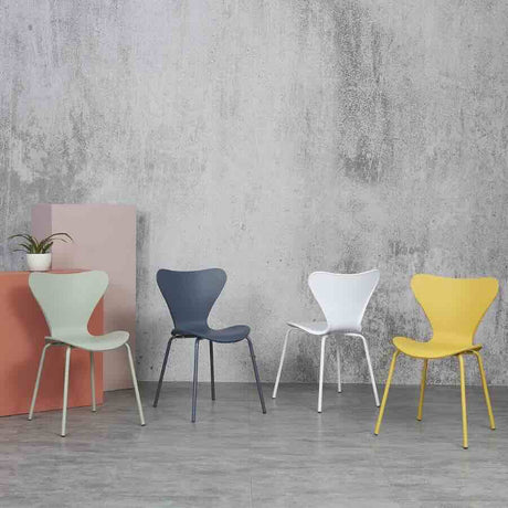 Minimalist-White-Plastic-Stackable-Dining-Chair