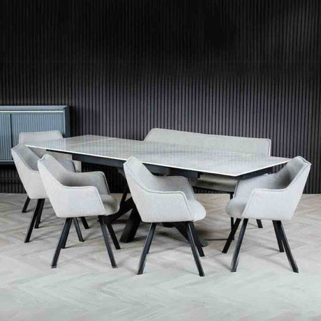 Modern-10-Seater-Extending-Rectangular-Marble-Ceramic-Dining-Table-160cm-240cm-Black-Metal-Legs