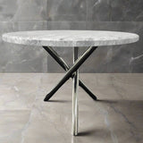 Modern-100cm-Grey-Marble-Roudn-Dining-Table-With-Metal-Legs-4-Seater