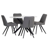 Modern-120cm-Round-4-Seater-White-Marble-Dining-Table-Set-With-4-Grey-Leather-Dining-Chairs