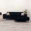 Modern-2-piece-open-plan-cinema-sofa-Black-velvet-240cm