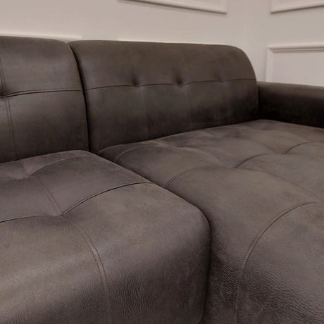 Modern-2-piece-open-plan-cinema-sofa-Dark-Suede-240cm