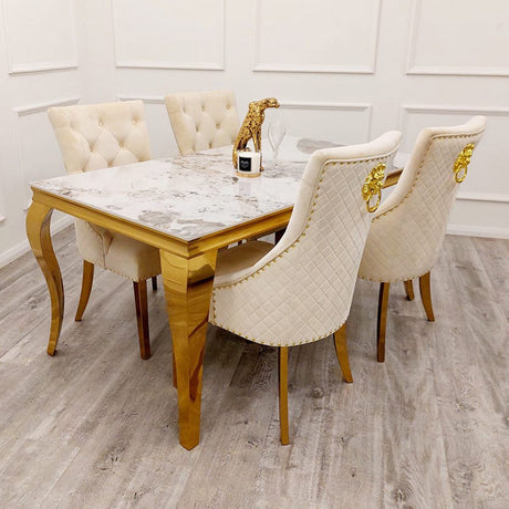 Modern-4-8-Seater-white-and-grey-marble-dining-table-rectangular-ceramic-marble-top-gold-legs