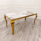 Modern-4-8-Seater-white-and-grey-marble-dining-table-rectangular-ceramic-marble-top-gold-legs