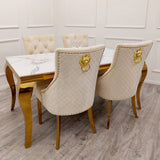 Modern-4-8-Seater-white-marble-dining-table-rectangular-ceramic-marble-top-gold-legs