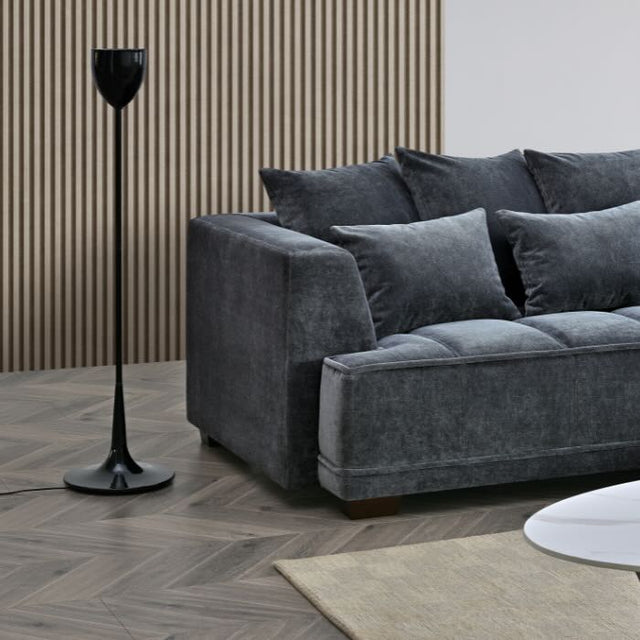 Modern-4-Seater-Dark-Grey-Velvet-Corner-Sofa-300cm