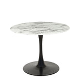 Modern-4-Seater-Marble-Dining-Table-White-Round-Marble-Tabletop-Black-Pedestal-Base-100cm