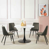 Modern-4-Seater-Marble-Dining-Table-White-Round-Marble-Tabletop-Black-Pedestal-Base-100cm