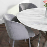 Modern-4-Seater-Round-White-Marble-Glass-Dining-Table-With-Metal-Cross-Over-Base-120cm