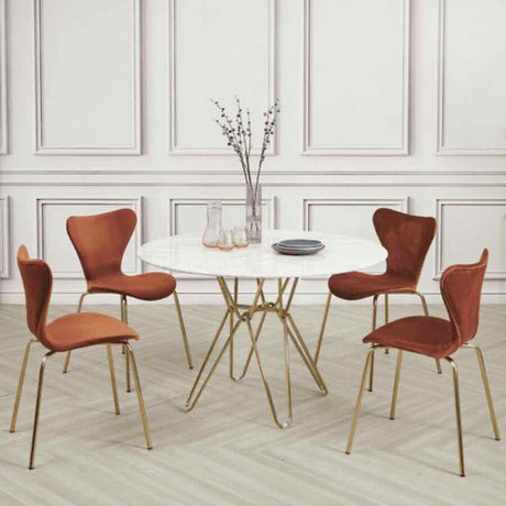 Modern-4-Seater-White-Round-Marble-Dining-Table-Gold-Hairpin-Style-Base-120cm