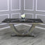 Modern-6-8-Seater-glass-dining-table-rectangular-black-glass-top-stainless-steel-curved-base