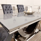 Modern-6-8-Seater-glass-dining-table-rectangular-grey-glass-top-stainless-steel-curved-base