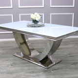 Modern-6-8-Seater-glass-dining-table-rectangular-white-glass-top-stainless-steel-curved-base