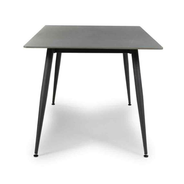 Modern-6-Seater-Grey-Stone-Rectangular-Dining-Table-With-Black-Metal-Legs-160cm