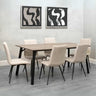 Modern-6-Seater-Oak-Wood-Dining-Table-With-6-Cream-Velvet-Dining-Chairs-180cm