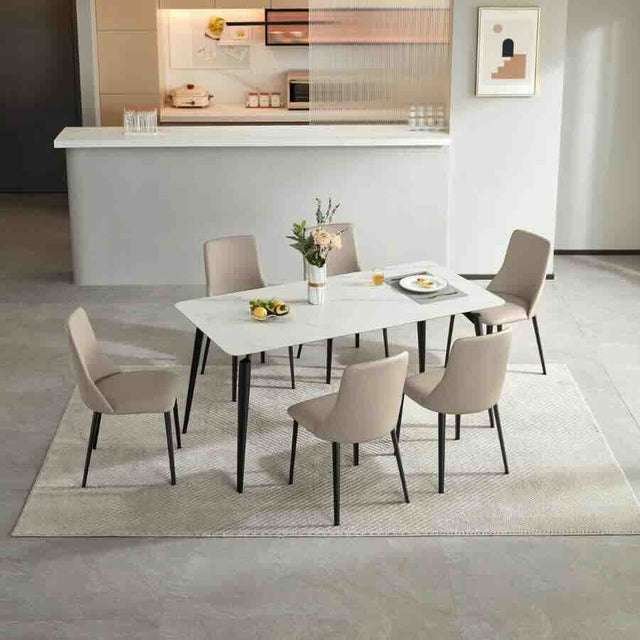 Modern-6-Seater-Rectangular-White-Dining-Table-With-White-Marble-Top-_-Black-Metal-Legs-140cm