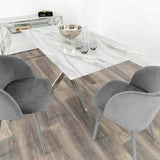 Modern-6-Seater-Rectangular-White-Marble-Glass-Dining-Table-With-Metal-Cross-Over-Base-160cm