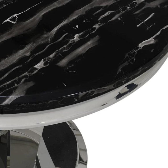 Modern-6-Seater-Round-Black-Marble-Dining-Table-Stainless-Steel-Pedestal-Base-130cm