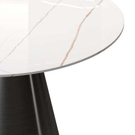 Modern-6-Seater-Round-White-Sintered-Stone-Marble-Dining-Table-Black-High-Gloss-Pedestal-Base-135cm