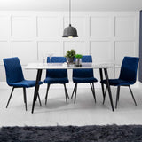 Modern-6-Seater-White-And-Brown-Marble-Stone-Dining-Table-Set-With-Blue-Velvet-Dining-Chairs-160cm