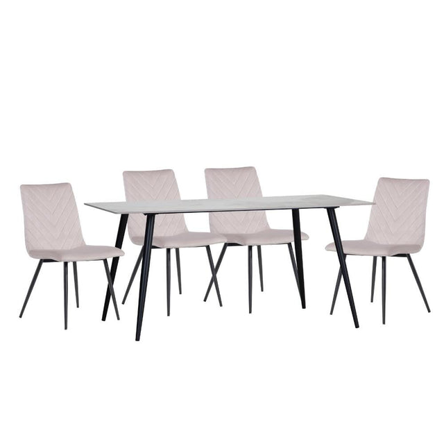 Modern-6-Seater-White-And-Brown-Marble-Stone-Dining-Table-Set-With-Cream-Velvet-Dining-Chairs-160cm