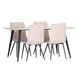 Modern-6-Seater-White-And-Brown-Marble-Stone-Dining-Table-Set-With-Cream-Velvet-Dining-Chairs-160cm