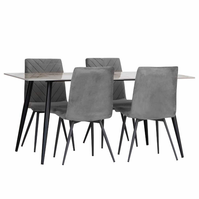 Modern-6-Seater-White-And-Brown-Marble-Stone-Dining-Table-Set-With-Grey-Velvet-Dining-Chairs-160cm