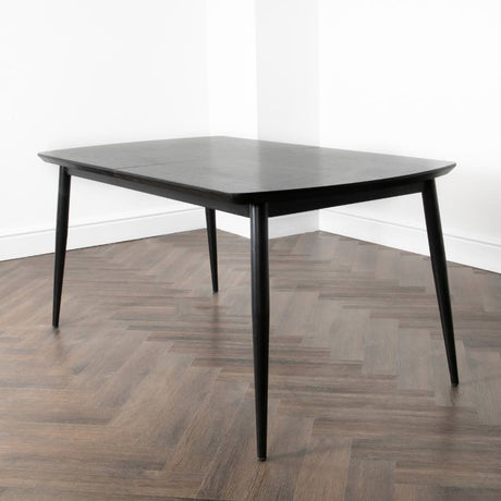 Modern-8-Seater-Extendable-Rectangular-Dining-Table-With-Dark-Oak-Top-&-Black-Metal-Legs-160cm-200cm