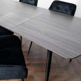 Modern-8-Seater-Extendable-Rectangular-Dining-Table-With-Grey-Oak-Top-&-Black-Metal-Legs-160cm-200cm