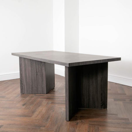 Modern-8-Seater-Rectangular-Dining-Table-Grey-Oak-Veneer-Top-V-Legs-180cm