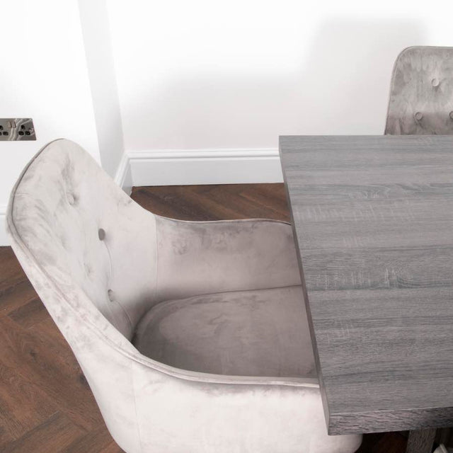 Modern-8-Seater-Rectangular-Dining-Table-Grey-Oak-Veneer-Top-V-Legs-180cm