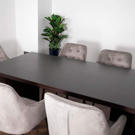 Modern-8-Seater-Rectangular-Dining-Table-Walnut-Oak-Veneer-Top-V-Legs-180cm