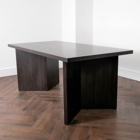 Modern-8-Seater-Rectangular-Dining-Table-Walnut-Oak-Veneer-Top-V-Legs-180cm