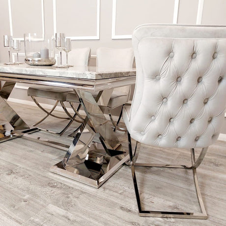 Modern-8-Seater-grey-marble-dining-table-rectangular-marble-top-stainless-steel-legs-180cm