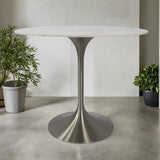 Modern-90cm-Round-White-Marble-Ceramic-Dining-Table-With-Tulip-Pedestal-Steel-Base