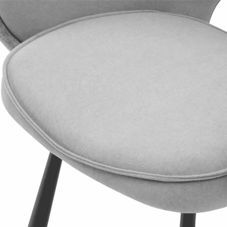 Modern-Art-Deco-Style-Grey-Fabric-Dining-Chairs-Black-Metal-Legs