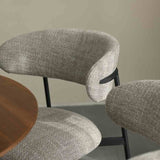 Modern-Art-Deco-Style-Light-Brown-Oatmeal-Tweed-Dining-Chair-With-Floating-Back-_-Black-Metal-Legs-Set-of-2