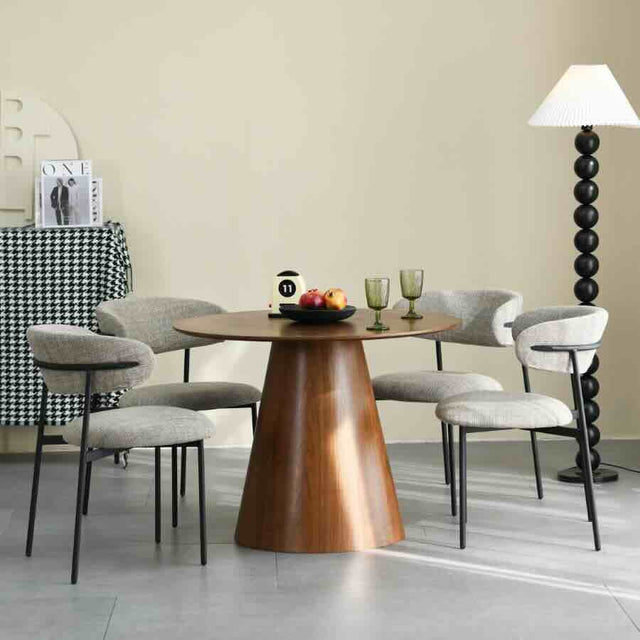 Modern-Art-Deco-Style-Light-Brown-Oatmeal-Tweed-Dining-Chair-With-Floating-Back-_-Black-Metal-Legs-Set-of-2