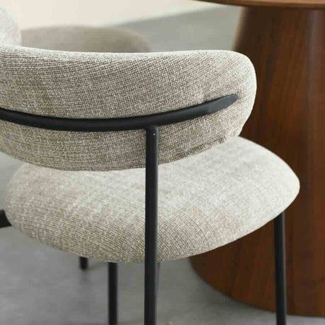 Modern-Art-Deco-Style-Light-Brown-Oatmeal-Tweed-Dining-Chair-With-Floating-Back-_-Black-Metal-Legs-Set-of-2