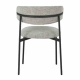 Modern-Art-Deco-Style-Light-Brown-Oatmeal-Tweed-Dining-Chair-With-Floating-Back-_-Black-Metal-Legs-Set-of-2