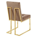 Modern-Beige-Fabric-Button-Back-Dining-Chair-With-Gold-Cantilver-Base-Set-of-2