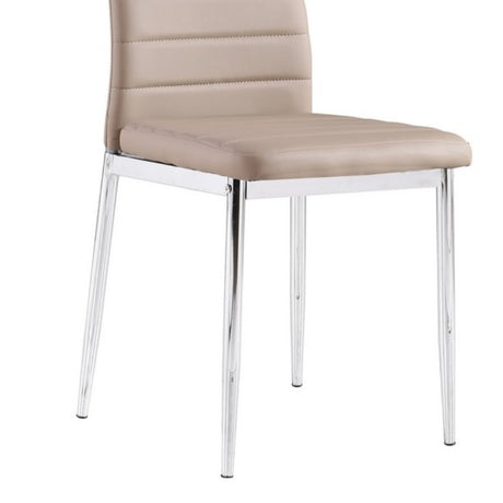 Modern-Beige-Faux-Leather-Horizontal-Stitched-Dining-Chair-With-Chrome-Metal-Legs-Set-of-6