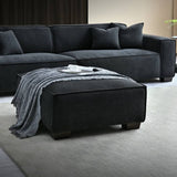 Modern-Black-Boucle-4-Seater-Sofa-With-Ottoman