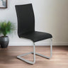 Modern-Black-Faux-Leather-Cantilever-Dining-Chairs-With-Chrome-Metal-Base-Set-of-2