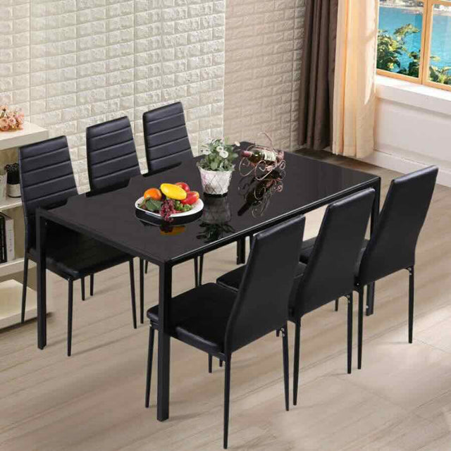 Modern-Black-Faux-Leather-Horizontal-Stitched-Dining-Chair-With-Black-Metal-Legs-Set-of-6