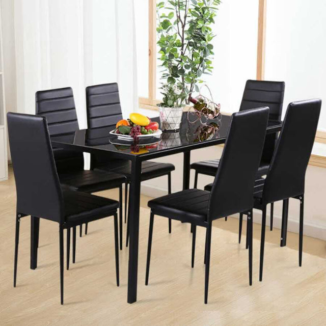 Modern-Black-Faux-Leather-Horizontal-Stitched-Dining-Chair-With-Black-Metal-Legs-Set-of-6