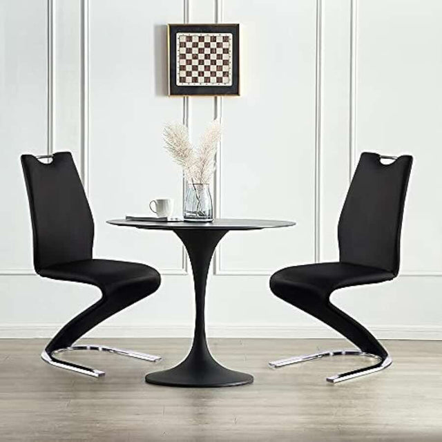 Modern-Black-Faux-Leather-Z-shape-Dining-Chair-With-Cantilever-Base-_-Chrome-Details-Set-of-2