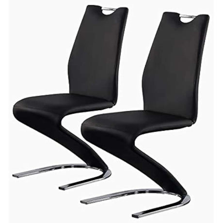 Modern-Black-Faux-Leather-Z-shape-Dining-Chair-With-Cantilever-Base-_-Chrome-Details-Set-of-2