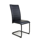 Modern-Black-Leather-Cantilever-Dining-Chair-Horizontal-Stitched-Black-Metal-Legs-Set-of-2